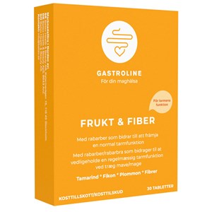 Gastroline Frukt & Fiber 30 tabletter