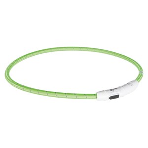 Trixie Flash Light Ring USB Grön L-XL: 65 cm 