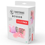 Twistshake Tableware Bundle Lära Äta-kit Rosa 14 delar