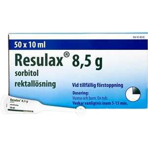 Resulax rektallösning 8,5 g 50 st
