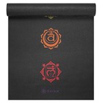 Gaiam 6 mm Yoga Mat Black Chakra