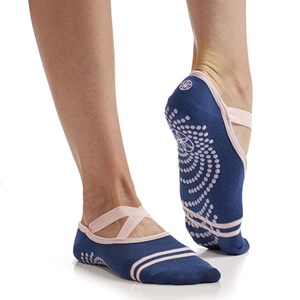 Gaiam Grippy Yoga Barre Socks Indigo