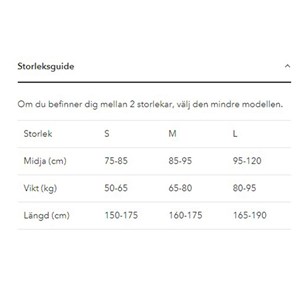 Swedish Posture Ländryggsbälte Stabilize S 
