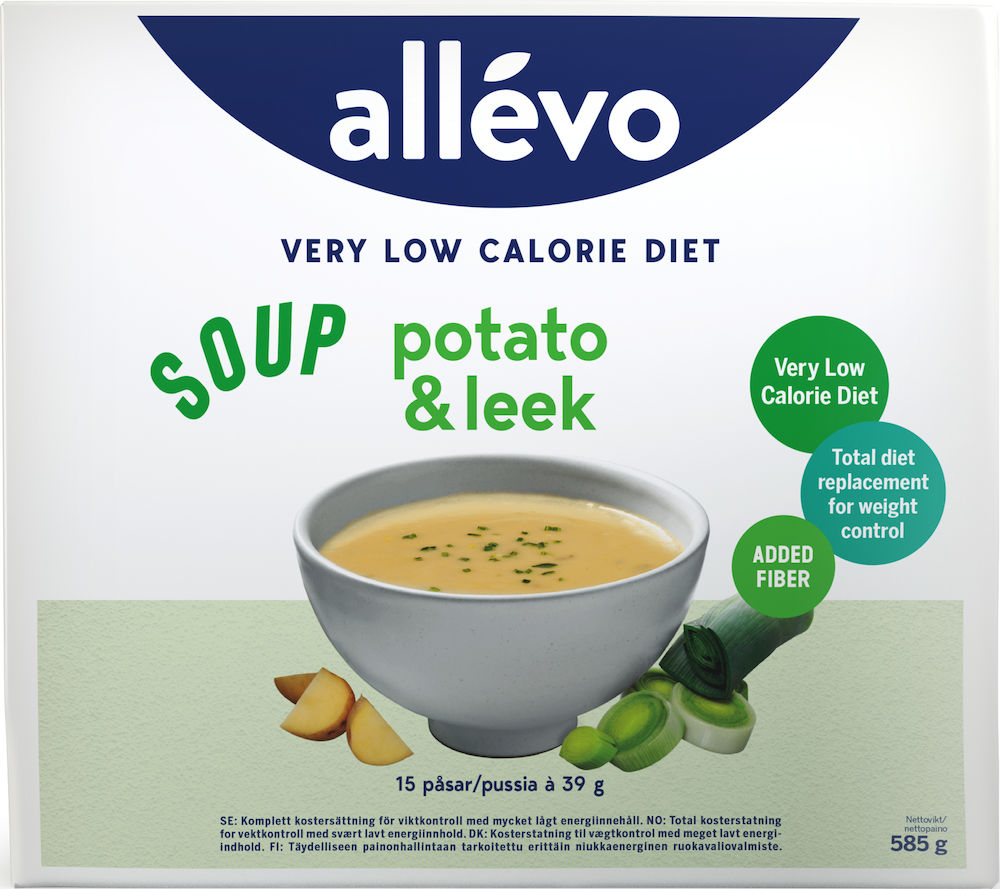 Allévo Soup Potato/Leek VLCD 15portioner