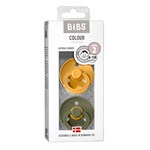 BIBS Colour Collection Napp Honey Bee / Olive 2-pack