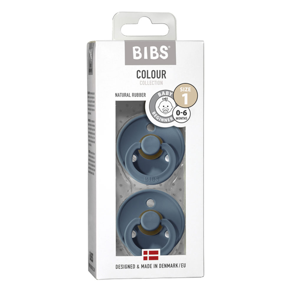 BIBS Colour Latex Size 1 Petrol/Petrol 2-pack