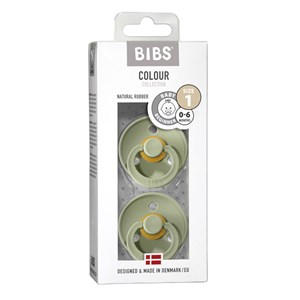 BIBS Colour Collection Napp Sage 2-pack 0-6 mån 