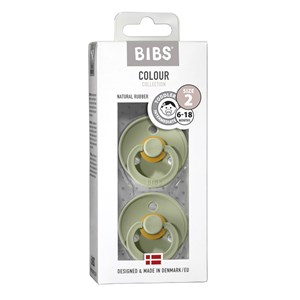BIBS Colour Collection Napp Sage 2-pack 6-18 mån