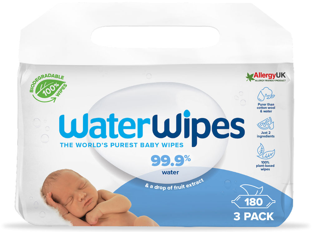 WaterWipes Biodegradable BabyWipes 3x60 st