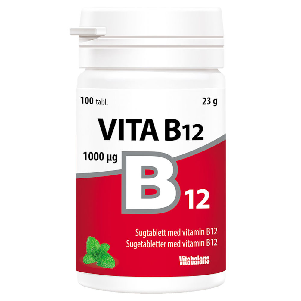 Vita B12 1 mg 100 sugtabletter