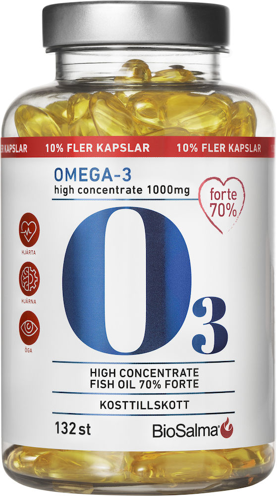 BioSalma Omega-3 Forte 70% 1000mg 132 kapslar