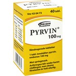 Pyrvin 100 mg behandling mot springmask 40 tabletter