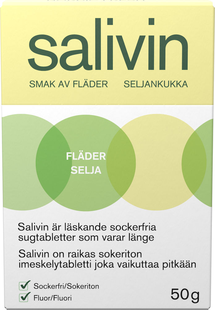 Salivin Nordic Fresh Sugtablett vid muntorrhet 50g