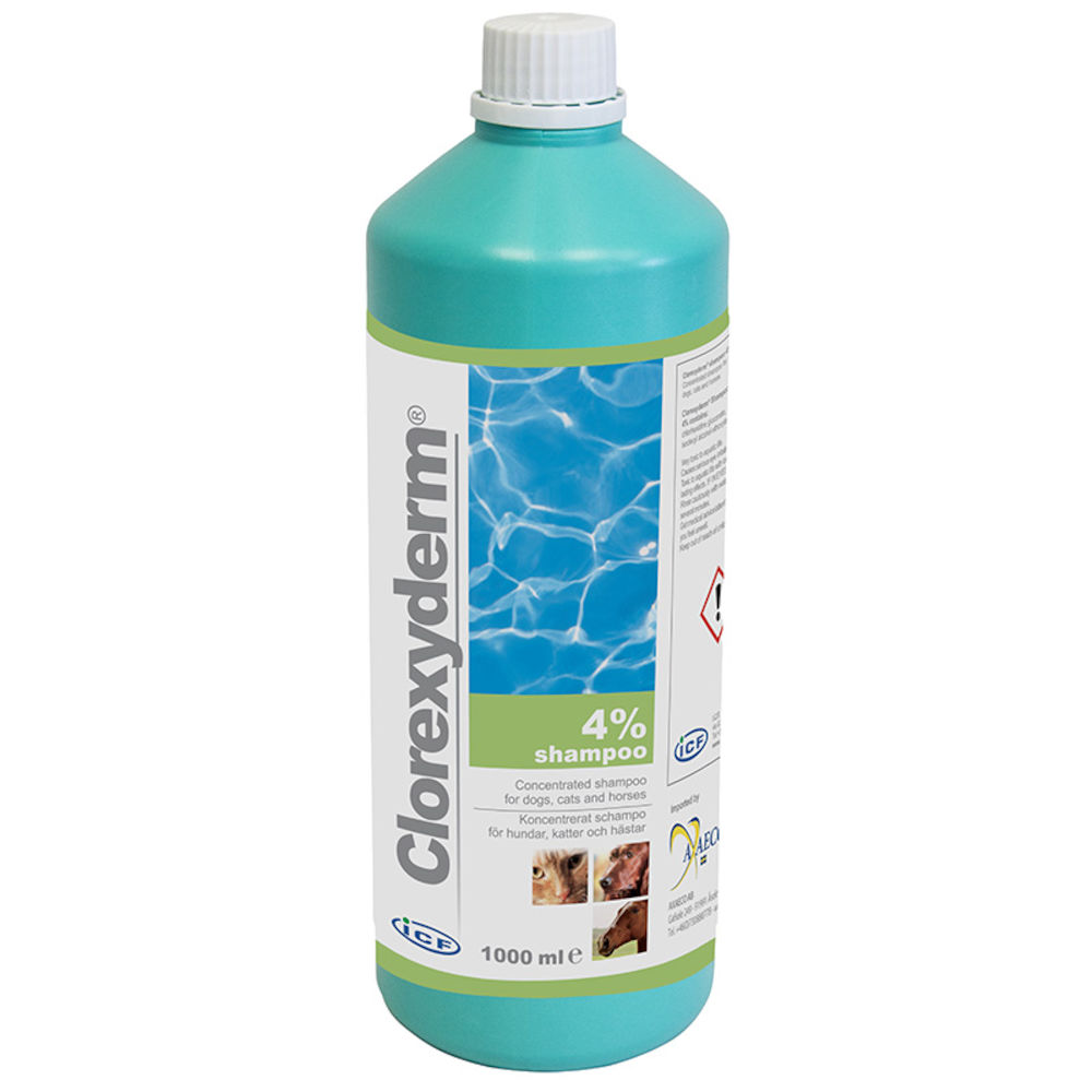 ICF Clorexiderm Shampoo 4% Koncentrerat 1000 ml