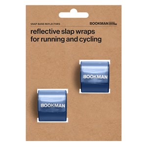 Bookman Snap Band Reflectors Blue 2-pack