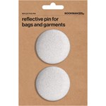Bookman Reflective Pins Silver 2-pack
