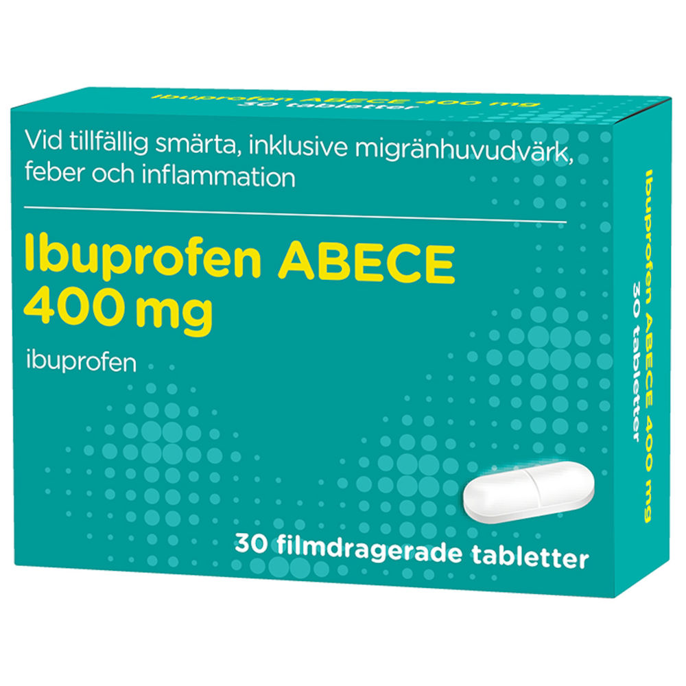 Ibuprofen ABECE Filmdragerad tablett 400 mg 30 st