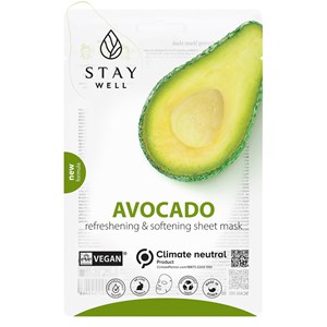 Stay Well Vegan Sheet Mask Avocado 1 st