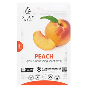 Stay Well Vegan Sheet Mask Peach 1 st