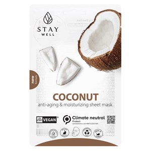 Stay Well Vegan Sheet Mask Coconut 1 st