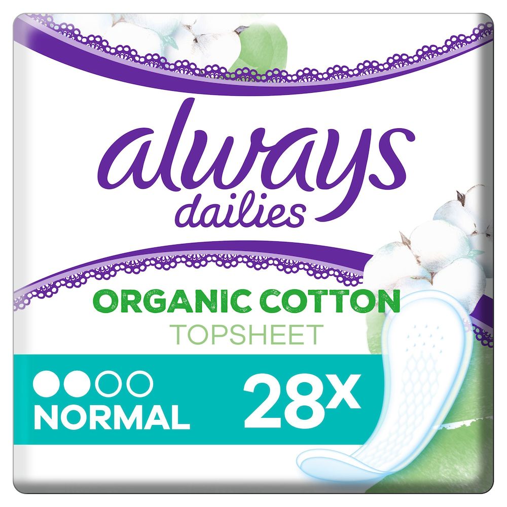 Always Dailies Cotton Protection Trosskydd Normal 28 st
