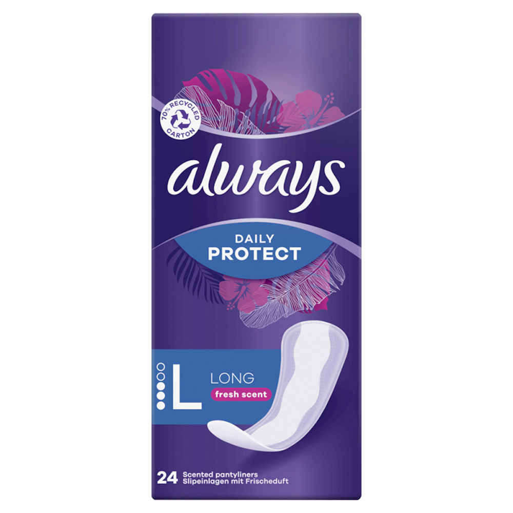 Always Dailies Fresh Extra Protect Large Trosskydd 24 st
