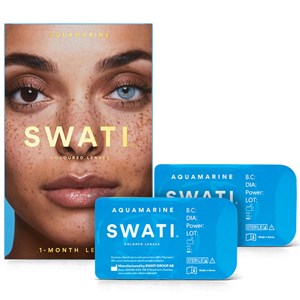 SWATI Cosmetics 1 Month Aquamarine färgade linser