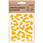 Bookman Reflective Stickers Leopard Print Yellow