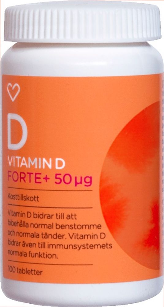 Hjärtats Vitamin D Forte+ 50 µg 100 st