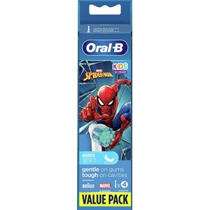 Oral-B Kids Spider-Man Borsthuvud 4-pack