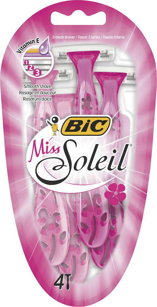 BIC Miss Soleil Rakhyvlar för Kvinnor 4-pack