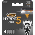 BIC Hybrid 5 Flex Rakblad för Män 4-pack