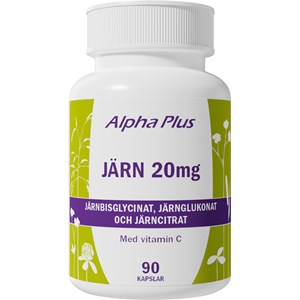 Alpha Plus Järn 20 mg 90 st