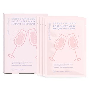 Patchology Serve Chilled Rosé Sheet Mask 4-pack Limited Edition