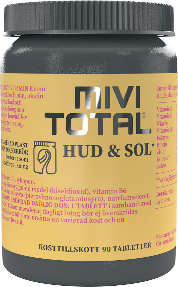 Mivitotal Hud & Sol Tablett 90st
