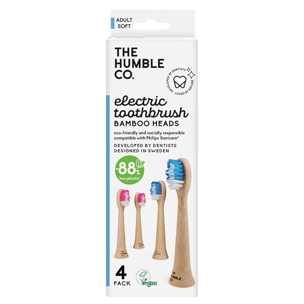 Humble Power Toothbrush Heads Bambu Soft 4-pack