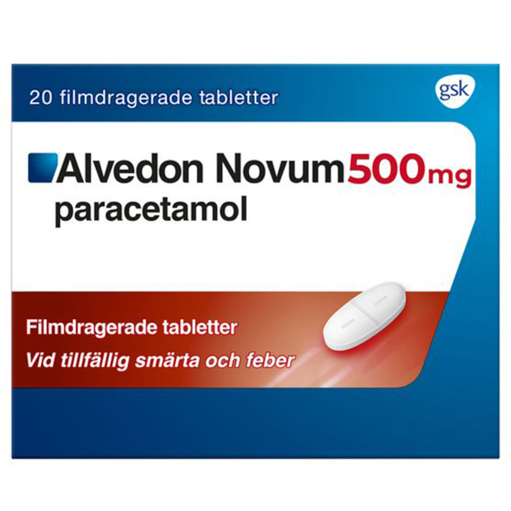 Alvedon Novum Filmdragerad tablett 500mg Blister, 20 st 