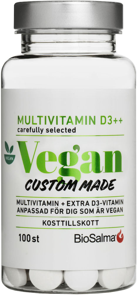 BioSalma Multivitamin Vegan D-vitamin++ 100 tabletter