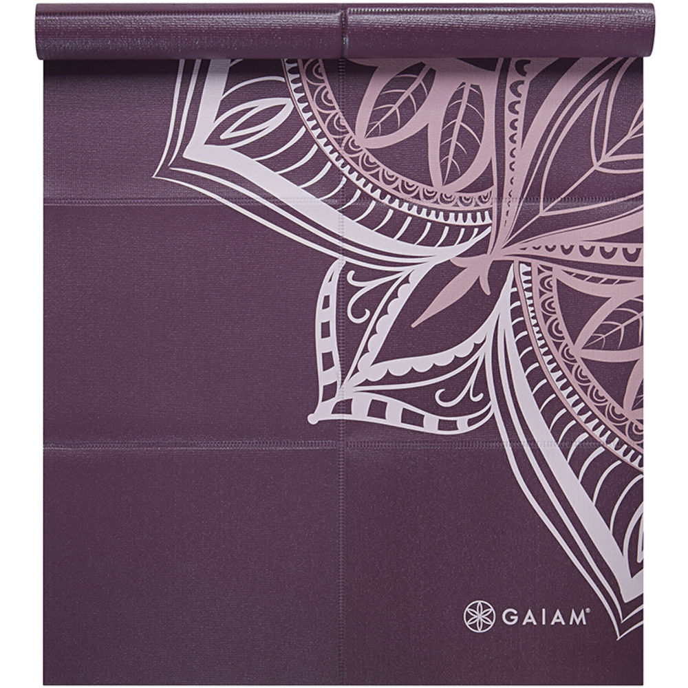 Gaiam Foldable Cranberry Point Yoga Mat 2 mm