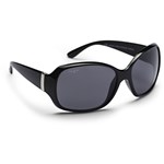Haga Eyewear Solglas Siena Polarized Shiny Black-Grey Lens