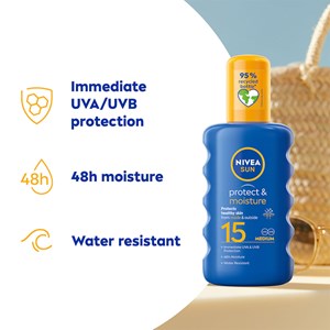 Nivea Sun Protect & Moisture Spray SPF15 200 ml