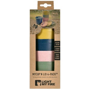 Light My Fire MyCup'n Lid Short 250 ml Nature 4-pack