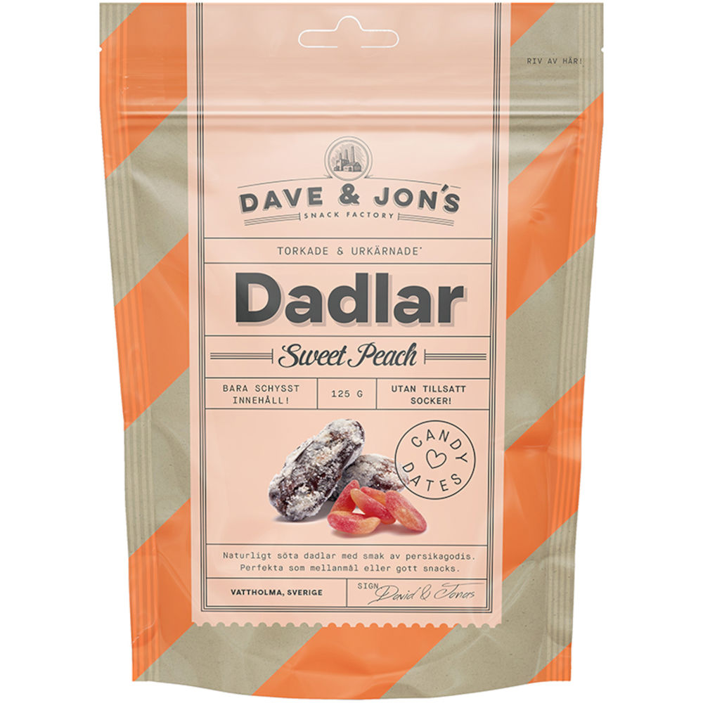 Dave & Jon's Dadlar Sweet Peach 125 g