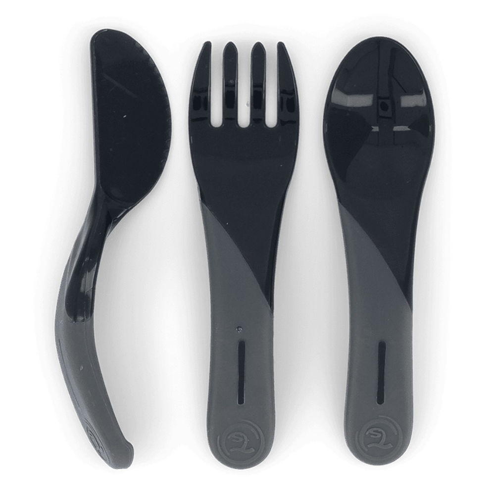 Twistshake Learn Cutlery 6+ mån Black