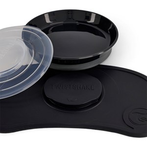 Twistshake Click-Mat Mini + Plate Black 