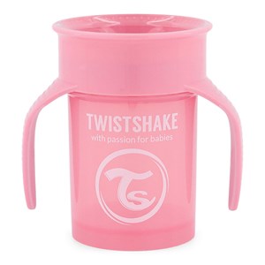 Twistshake 360 Cup 6+ mån Pastel Pink 