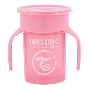 Twistshake 360 Cup 6+ mån Pastel Pink 