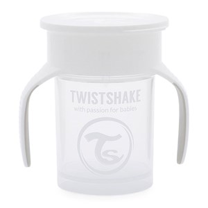 Twistshake 360 Cup 6+ mån White 