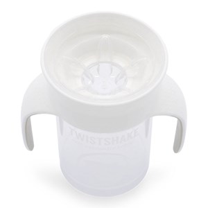 Twistshake 360 Cup 6+ mån White 