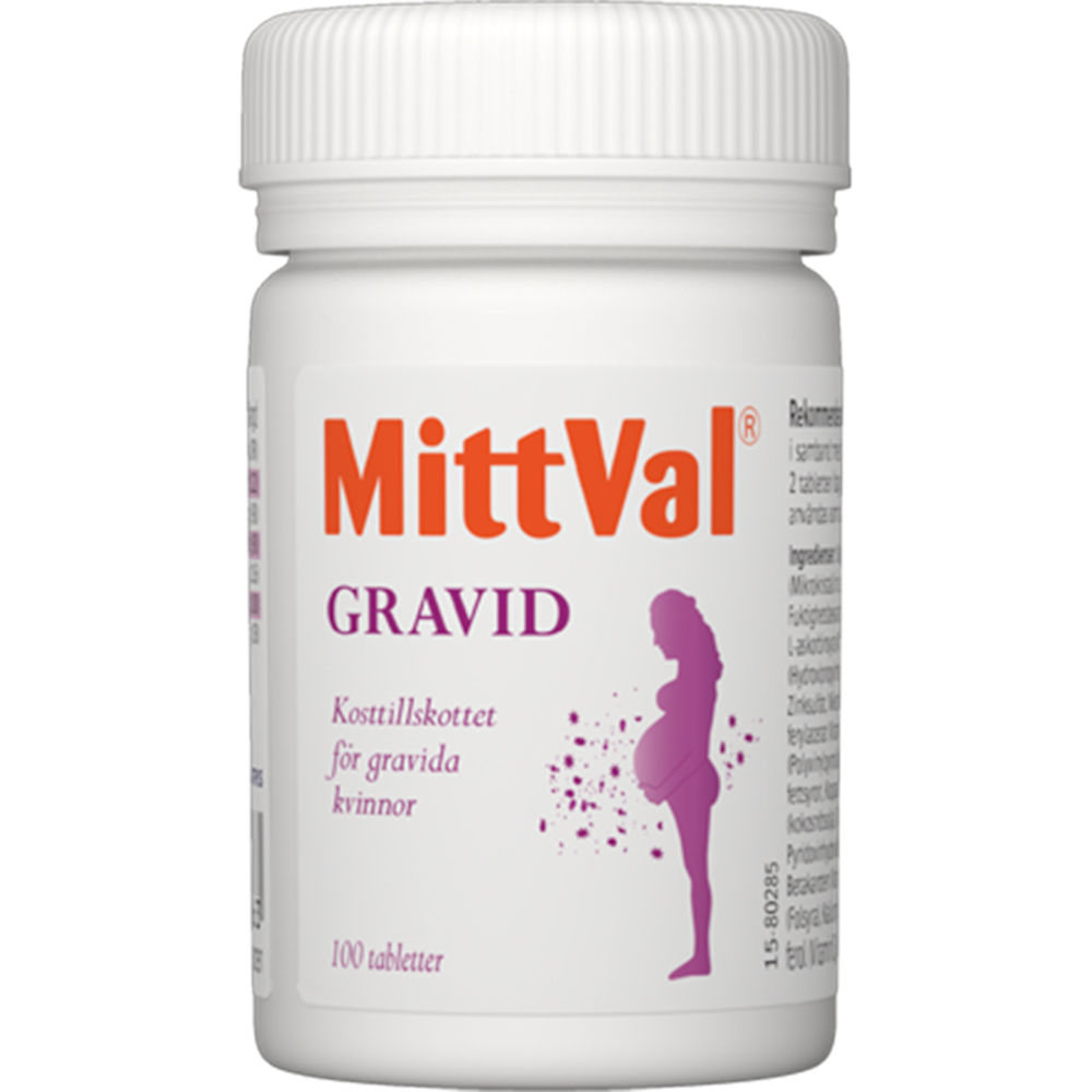 MittVal Gravid Tablett 100 st